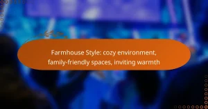 Farmhouse Style: cozy environment, family-friendly spaces, inviting warmth