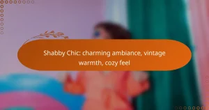 Shabby Chic: charming ambiance, vintage warmth, cozy feel